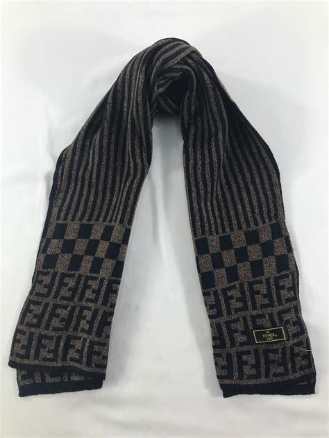 fendi hair scarf|vintage fendi wool scarf.